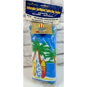 *BRAND NEW* 26" Inflatable Surfboard Table Top Cooler Pool Party Holds 24 Cans